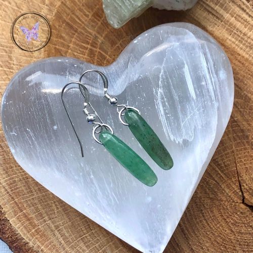 Green Aventurine Chip Earrings